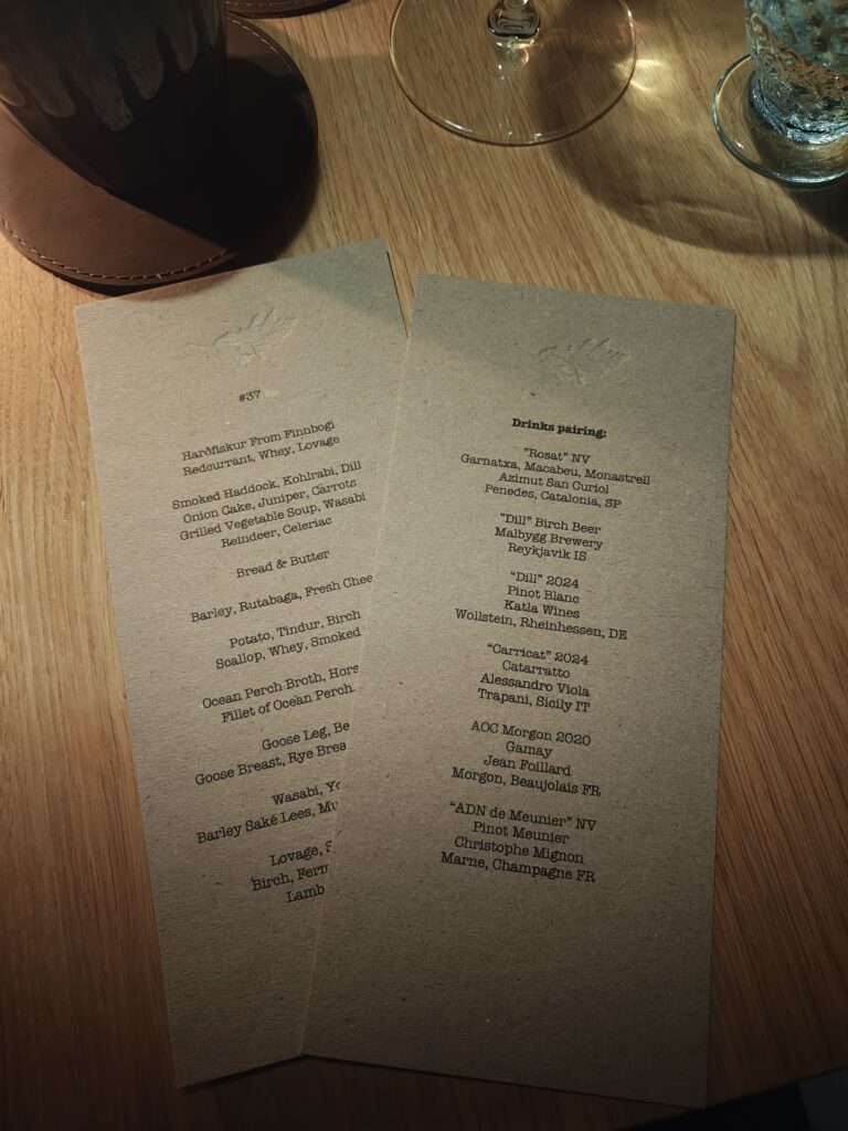 Dill Restaurant Menu